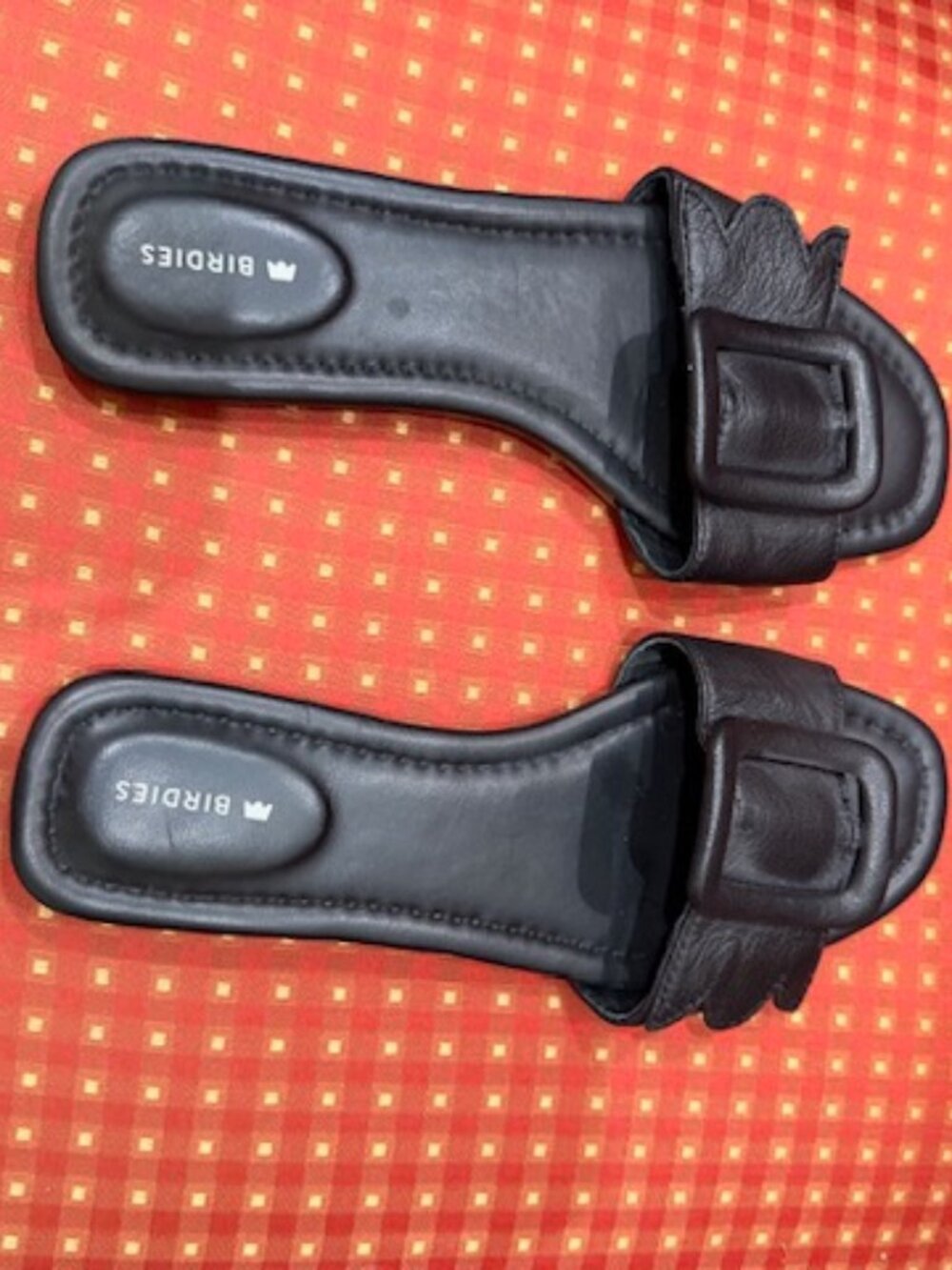 Birdies Sandals, Black Leather, Size 7.5, Worn Once, Flats